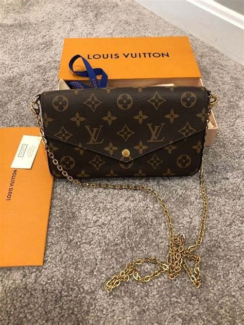 black louis vuitton bag with gold chain|louis vuitton chain wallet felicie.